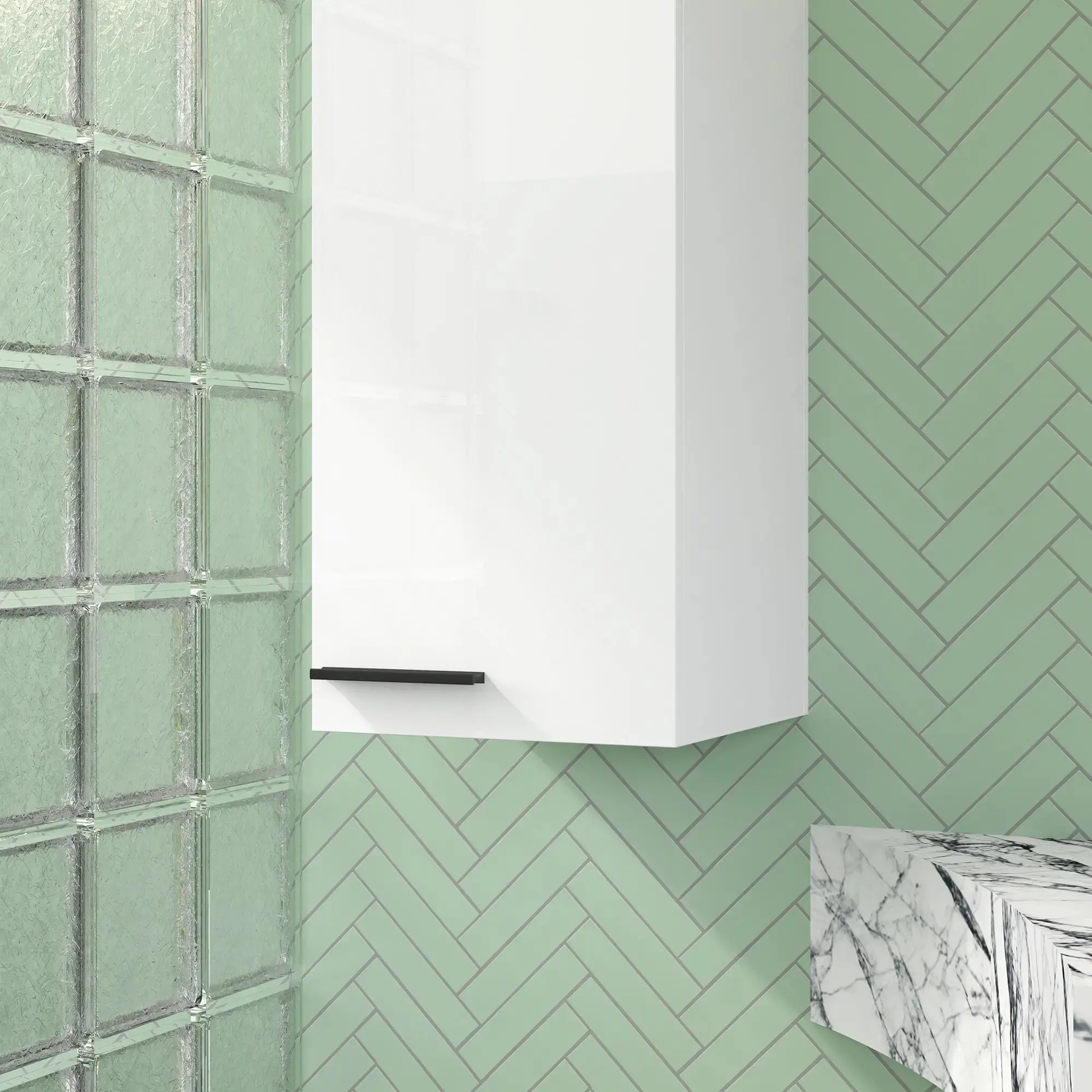 Шкафчик подвесной Homcom 837-531V00WT (White Gloss) - 5
