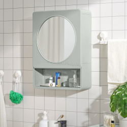 Шкаф с зеркалом Ikea Ivosjon 44x15x59 (Зеленый)