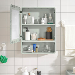 Шкаф с зеркалом Ikea Ivosjon 44x15x59 (Зеленый) Thumb