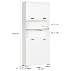 Шкаф для ванной Kleankin 834-529V00WT (White) Thumb