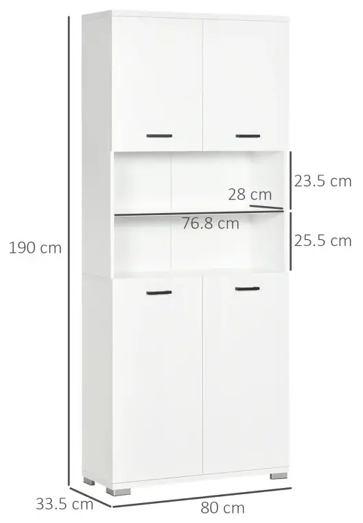 Шкаф для ванной Kleankin 834-529V00WT (White) - 3