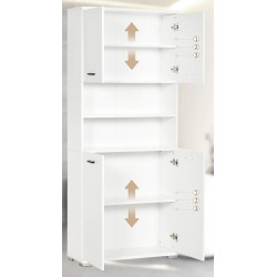 Шкаф для ванной Kleankin 834-529V00WT (White) Thumb