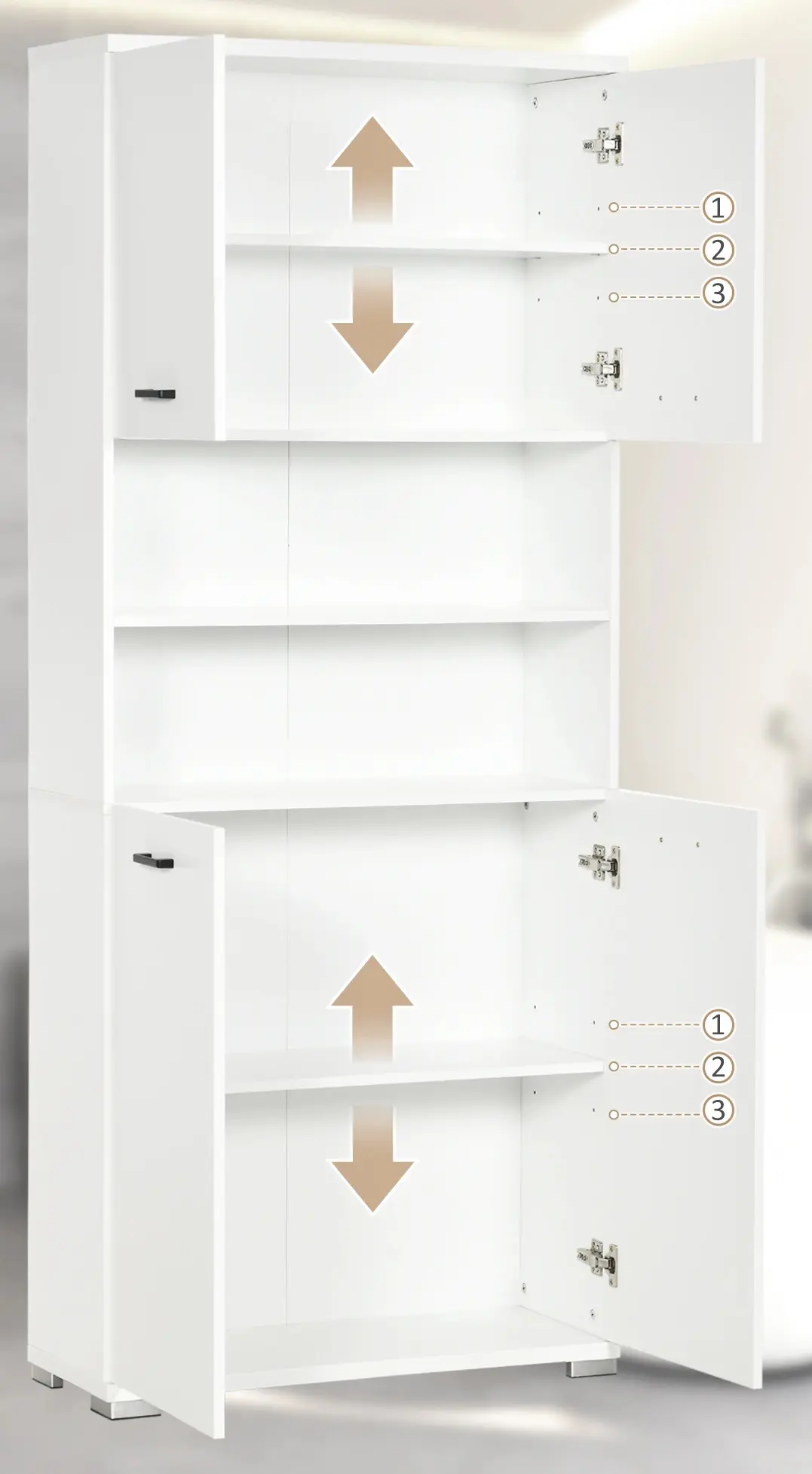 Шкаф для ванной Kleankin 834-529V00WT (White) - 4