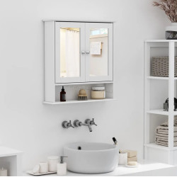 Шкаф с зеркалом Kleankin 834-182 (White)