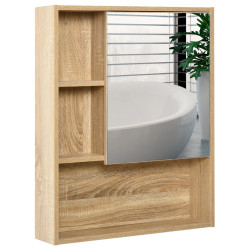 Шкаф с зеркалом Kleankin 834-259 (Oak) Thumb