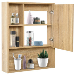Шкаф с зеркалом Kleankin 834-259 (Oak) Thumb