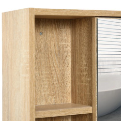 Шкаф с зеркалом Kleankin 834-259 (Oak) Thumb