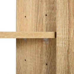 Шкаф с зеркалом Kleankin 834-259 (Oak) Thumb