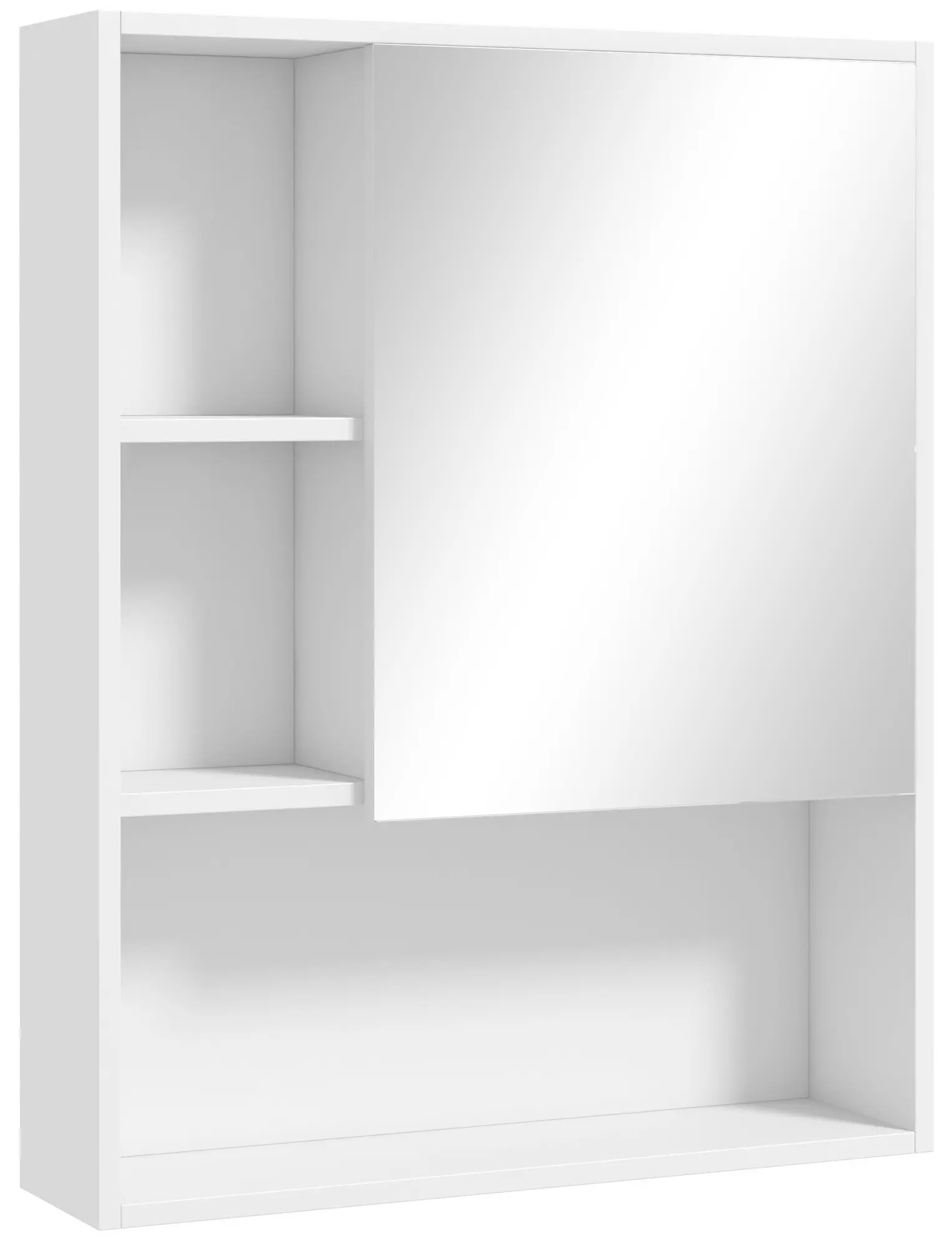 Шкаф с зеркалом Kleankin 834-259V80WT (White) - 2