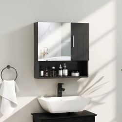 Шкаф с зеркалом Kleankin 834-347V00BK (Black)