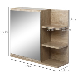 Dulap cu oglinda Kleankin 834-378ND (Natural) Thumb