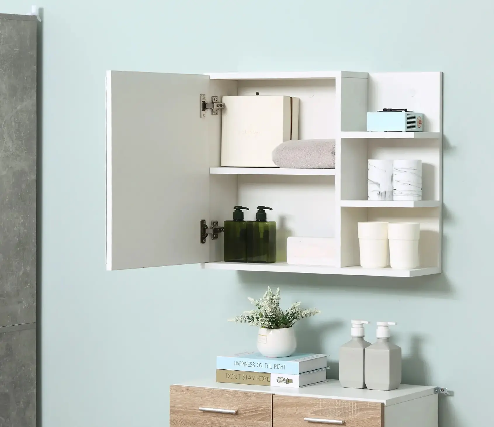 Dulap cu oglinda Kleankin 834-378WT (White) - 7