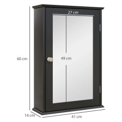 Dulap cu oglinda Kleankin 834-399V80BK (Black) Thumb