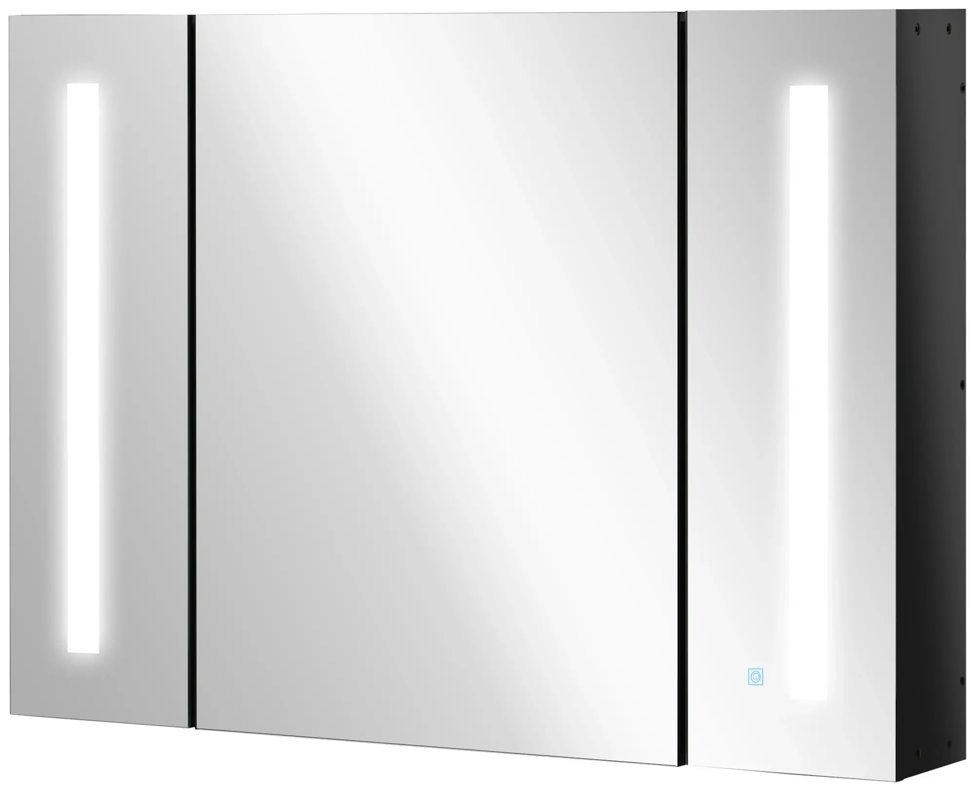 Dulap cu oglinda Kleankin 834-416BK LED (Black) - 3