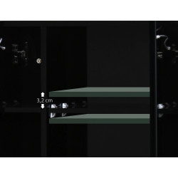 Dulap cu oglinda Kleankin 834-416BK LED (Black) Thumb