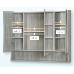 Dulap cu oglinda Kleankin 834-425GY (Grey) Thumb