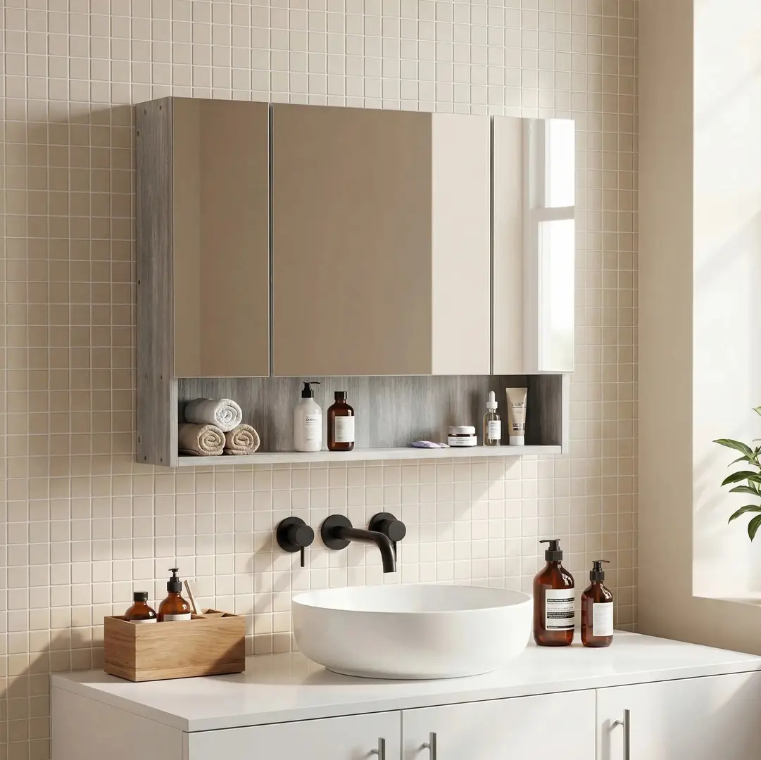 Dulap cu oglinda Kleankin 834-425GY (Grey)