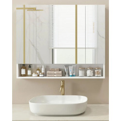 Dulap cu oglinda Kleankin 834-425V80WT (White) Thumb