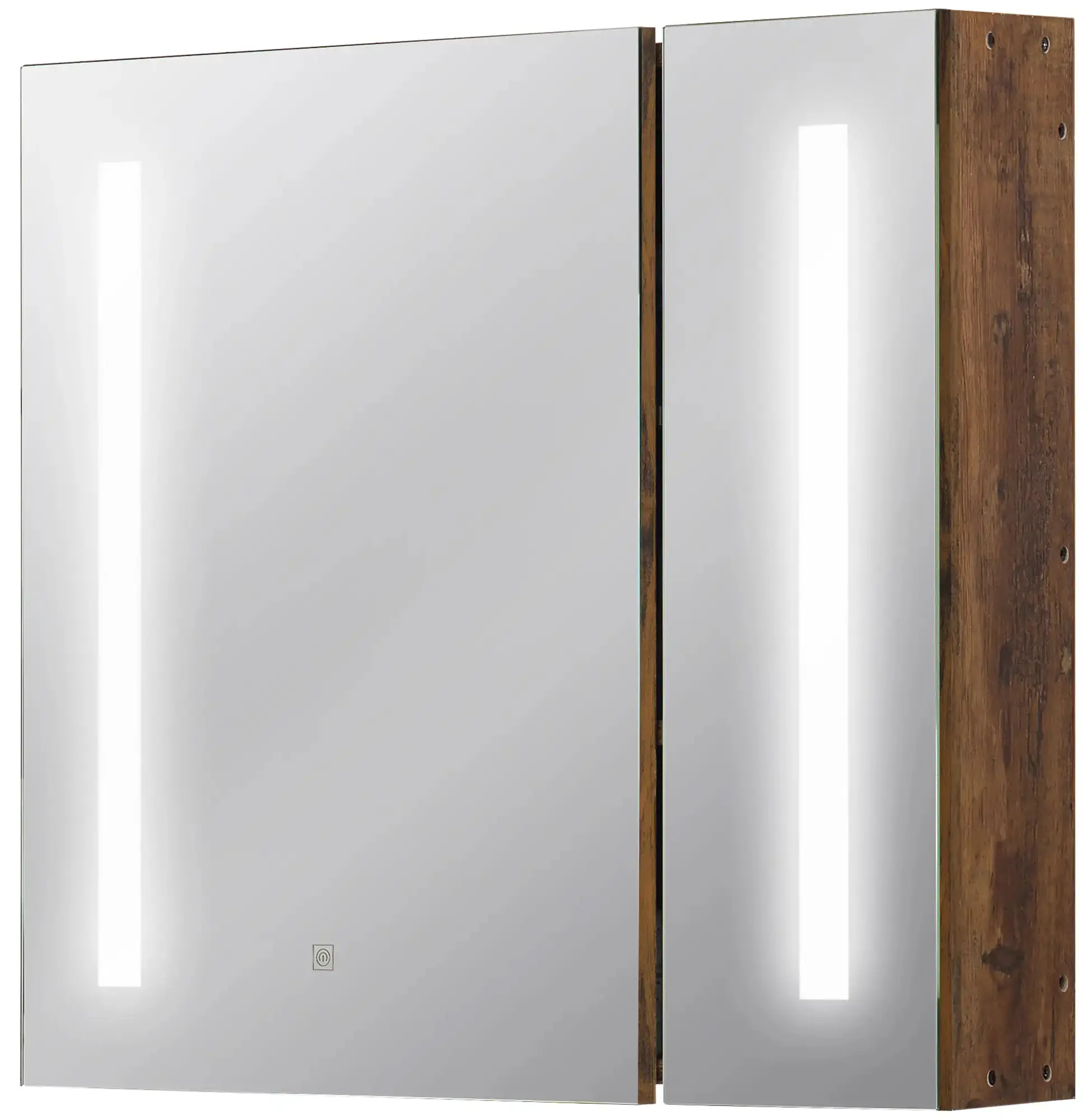 Dulap cu oglinda Kleankin 834-442 LED (Brown) - 3