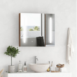 Dulap cu oglinda Kleankin 834-442 LED (Brown)