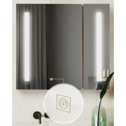 Dulap cu oglinda Kleankin 834-442 LED (Brown) Thumb