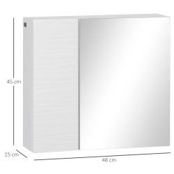 Dulap cu oglinda Kleankin 834-502V00WT (White) Thumb