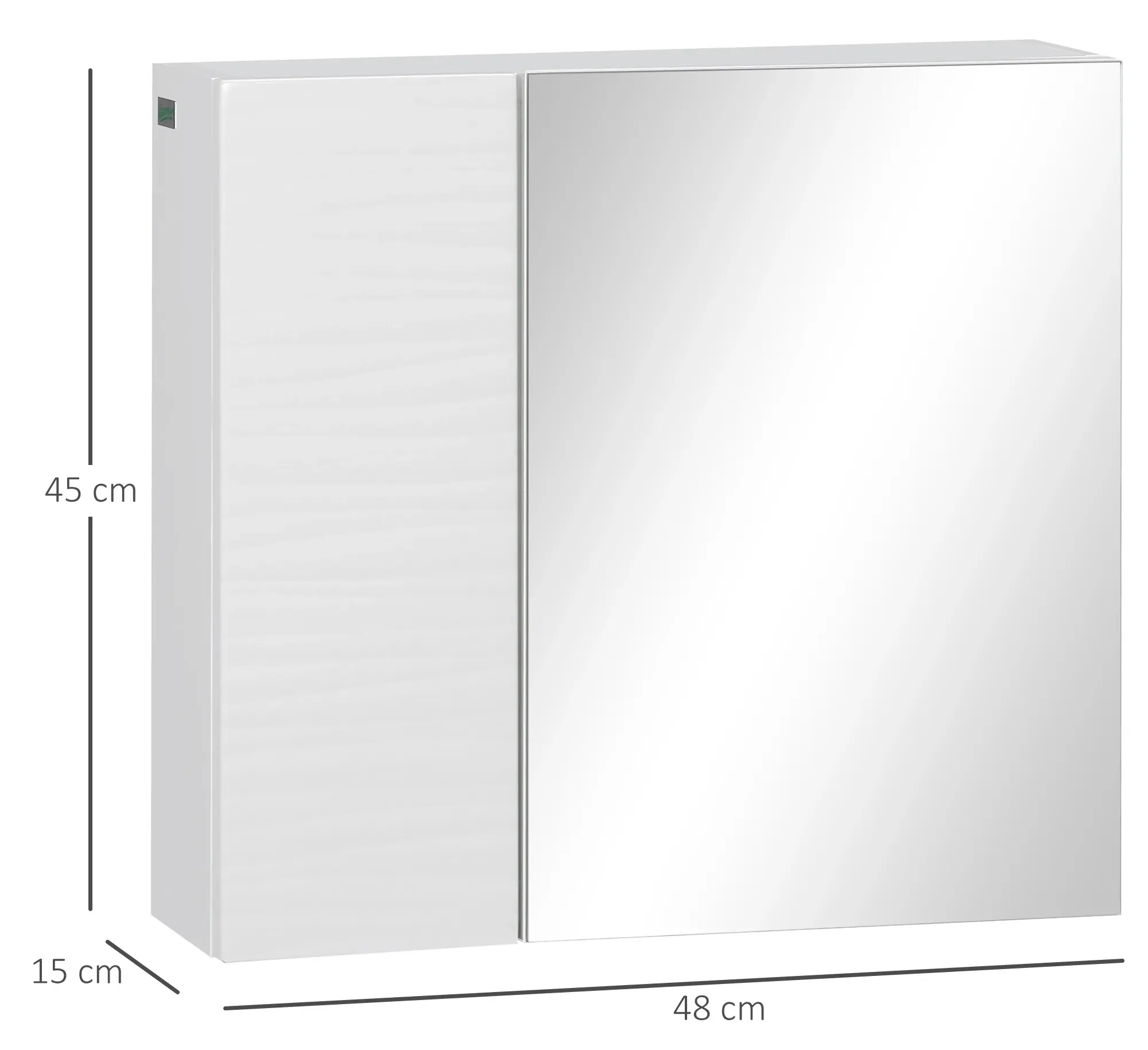 Dulap cu oglinda Kleankin 834-502V00WT (White) - 3