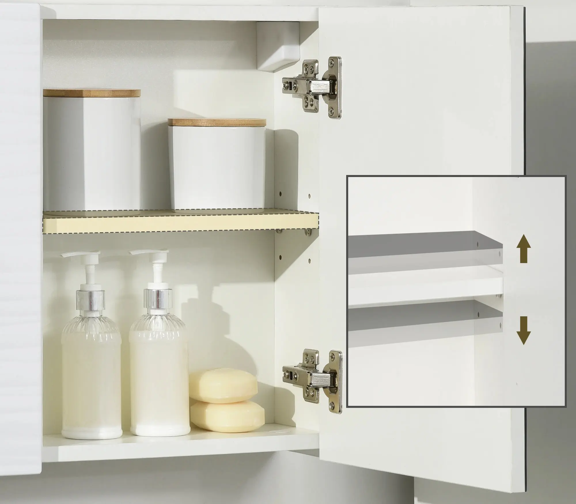 Dulap cu oglinda Kleankin 834-502V00WT (White) - 5