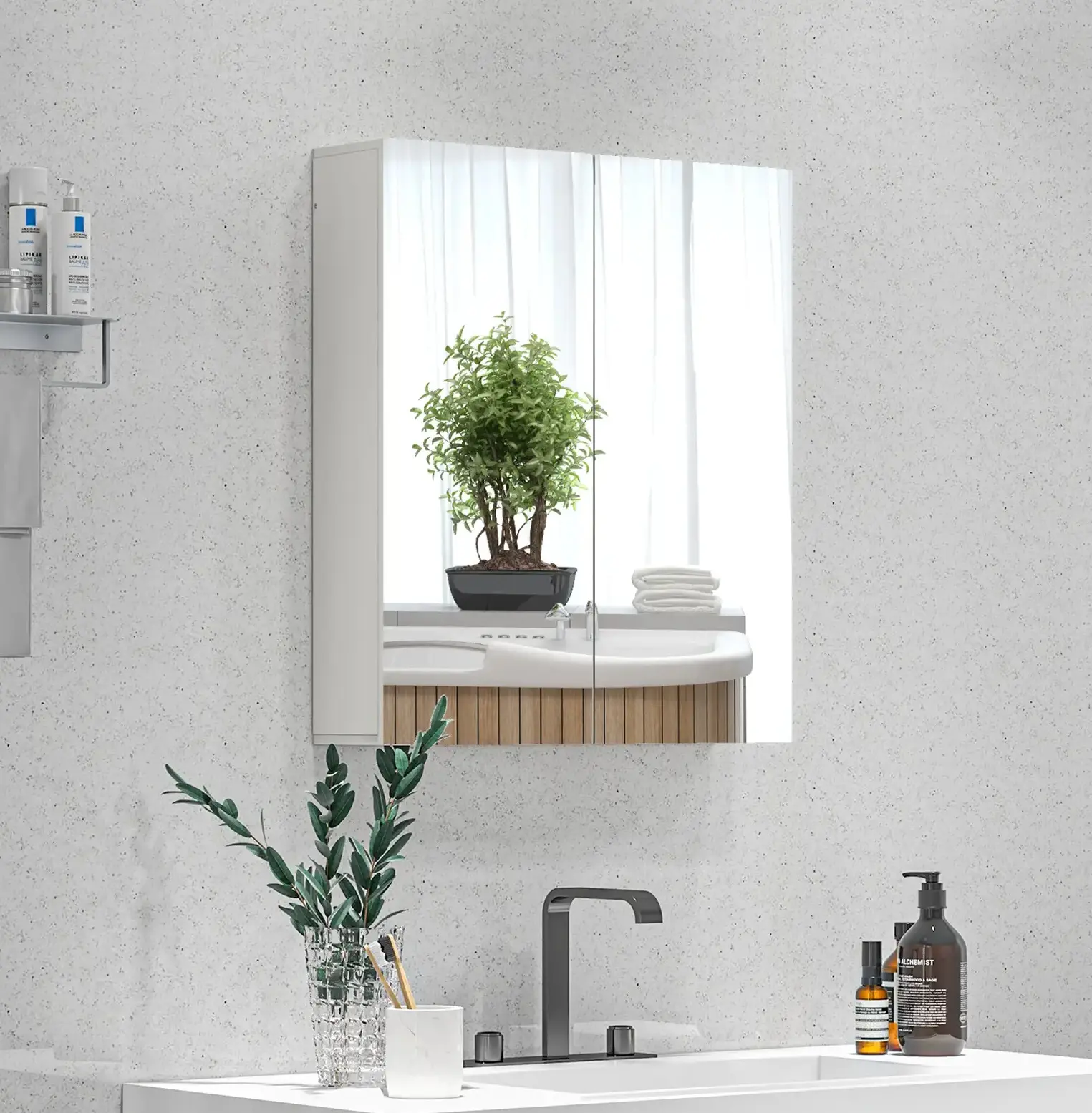 Dulap cu oglinda Kleankin 834-629V80WT (White) - 7