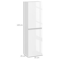 Шкафчик для ванной Kleankin 834-640V00WT (White Gloss) Thumb