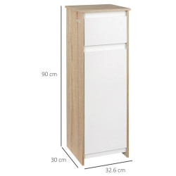 Шкафчик Kleankin 834-317 (White/Natural) Thumb