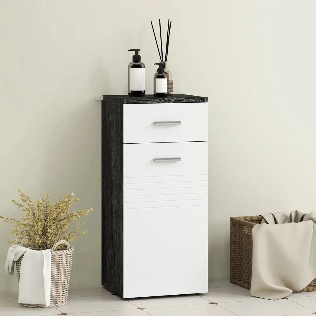 Шкафчик Kleankin 834-372V00MX (White/Black)
