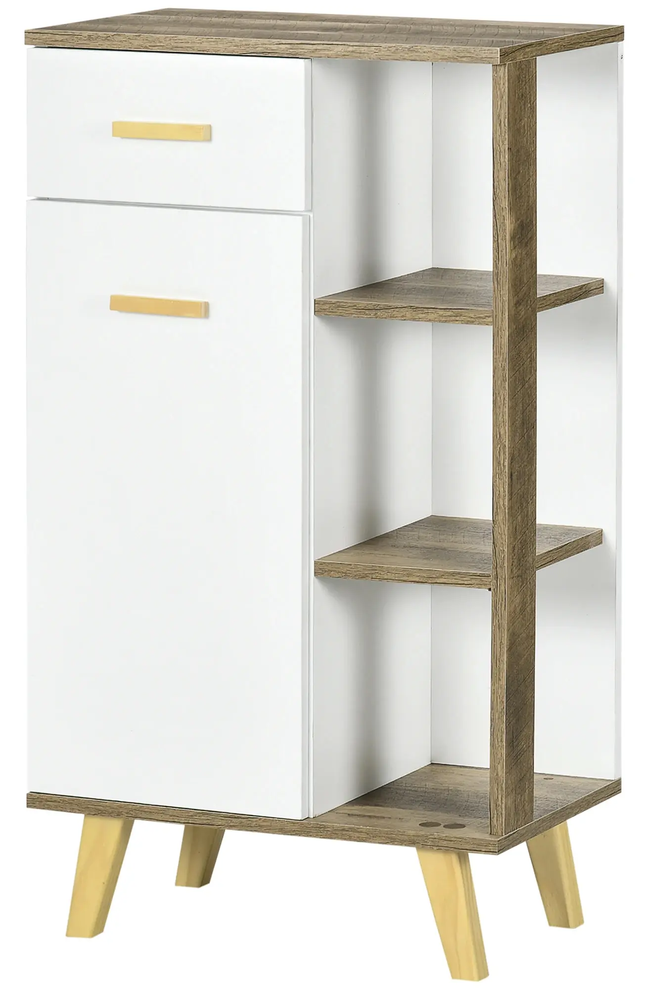 Шкафчик Kleankin 834-398 (White/Natural) - 3