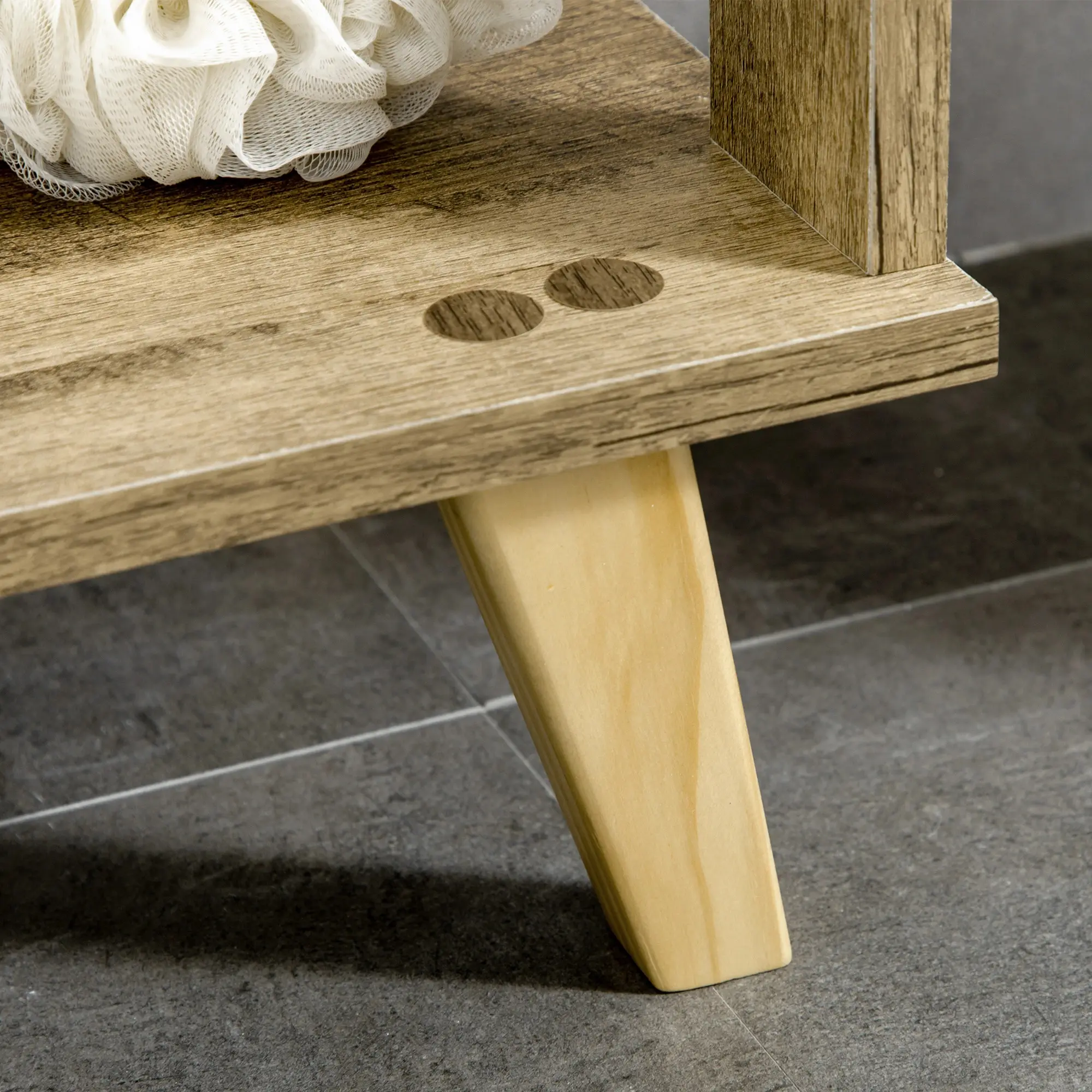 Шкафчик Kleankin 834-398 (White/Natural) - 5