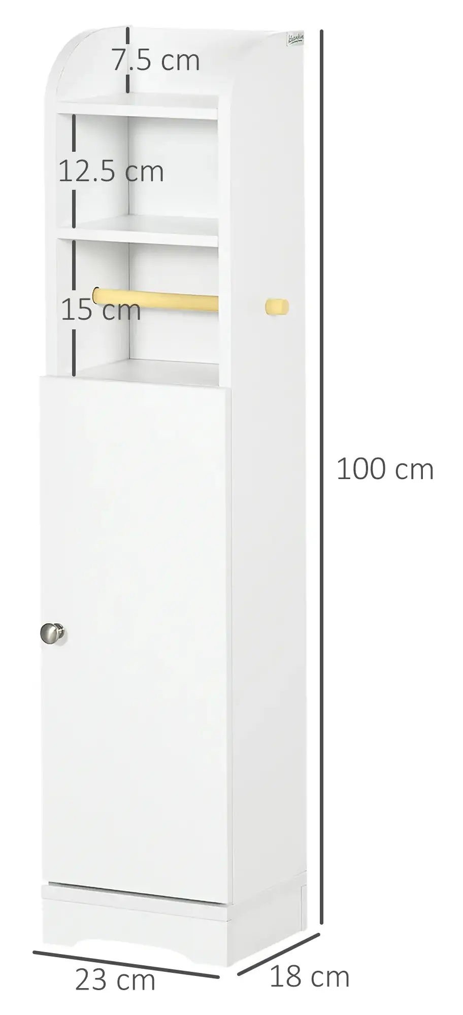 Шкафчик Kleankin 834-534V80WT (White) - 3
