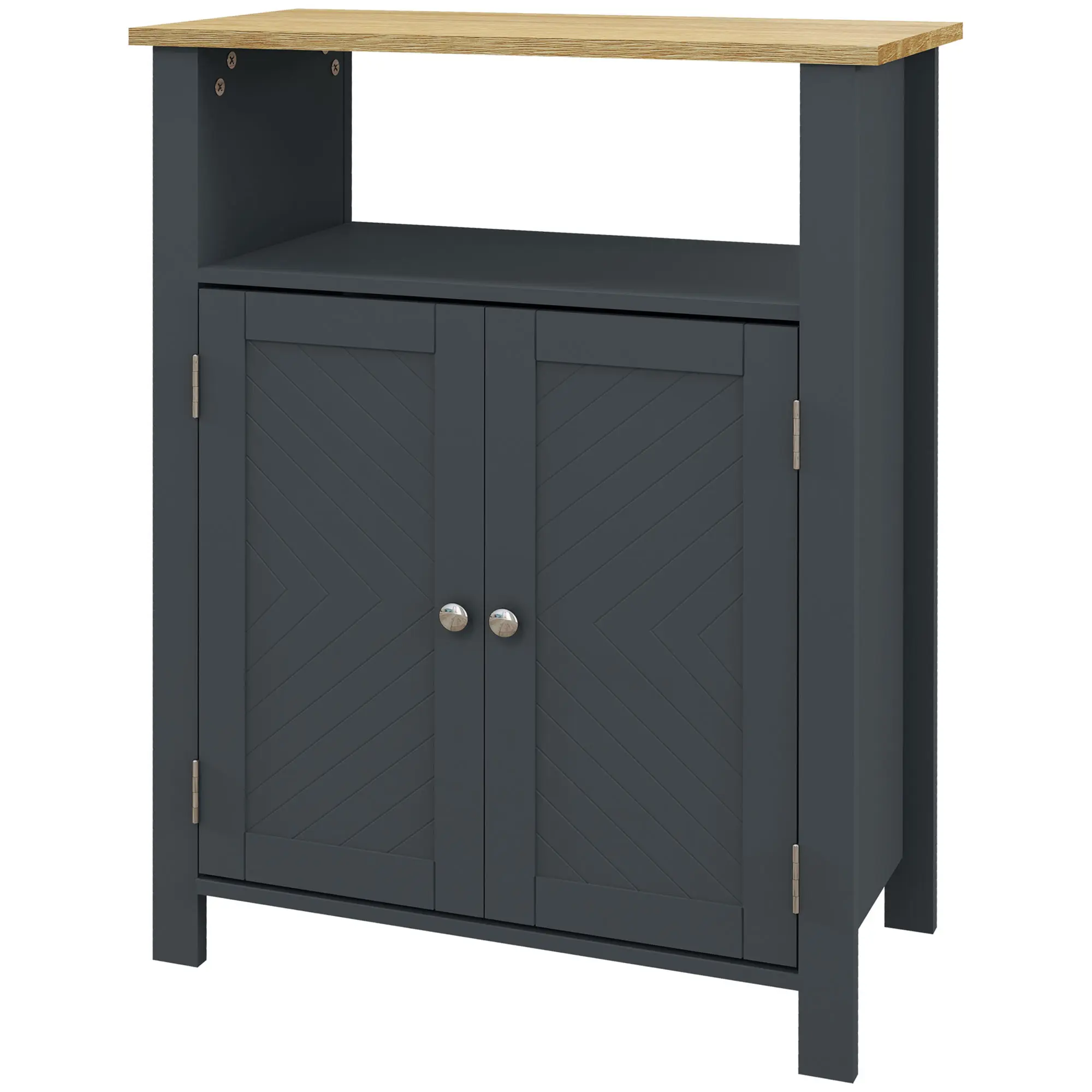 Шкафчик Kleankin 834-578V00CG (Grey/Natural) - 2