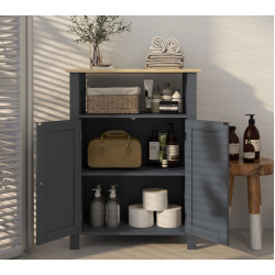 Шкафчик Kleankin 834-578V00CG (Grey/Natural) Thumb