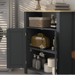 Шкафчик Kleankin 834-578V00CG (Grey/Natural) Thumb