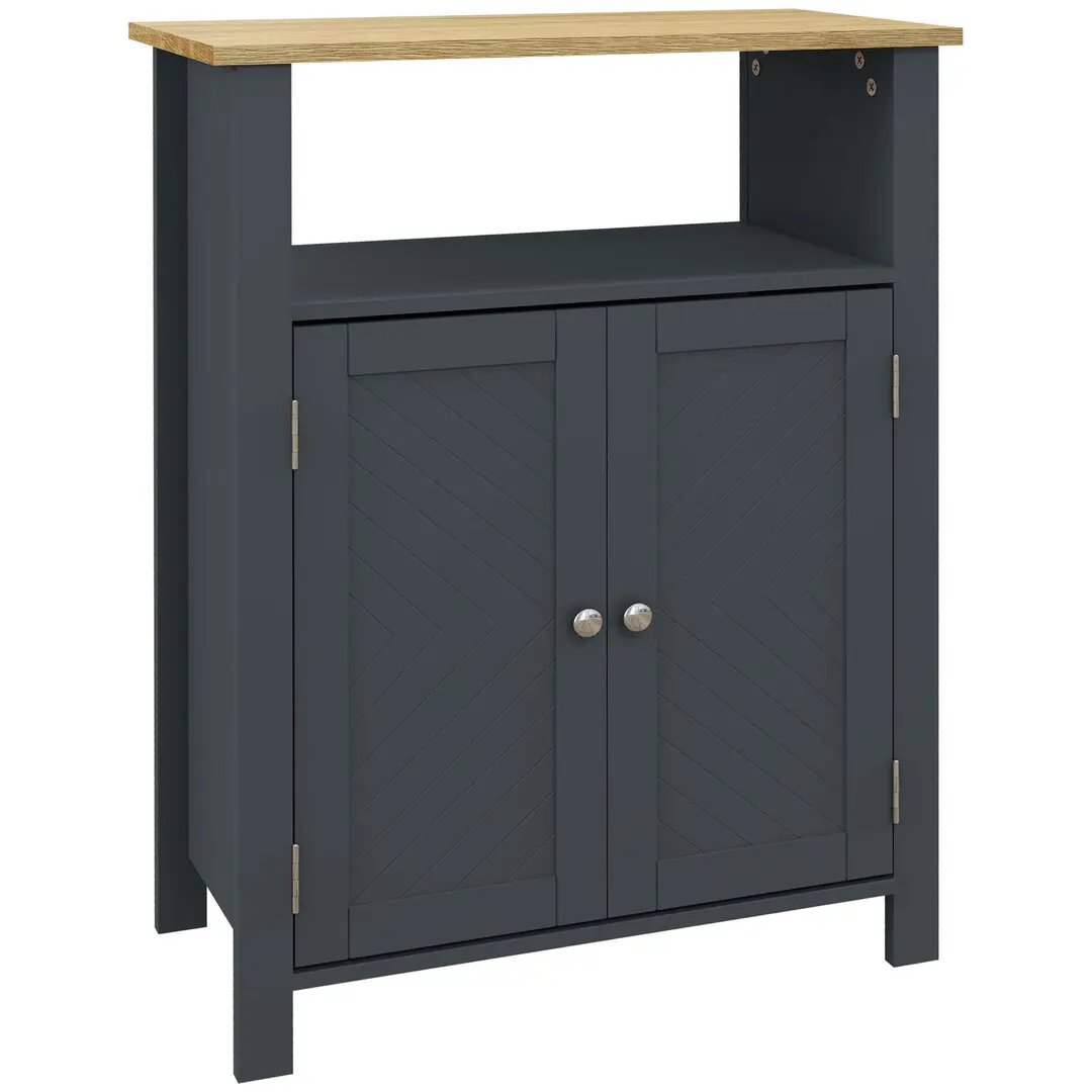 Шкафчик Kleankin 834-578V00CG (Grey/Natural)