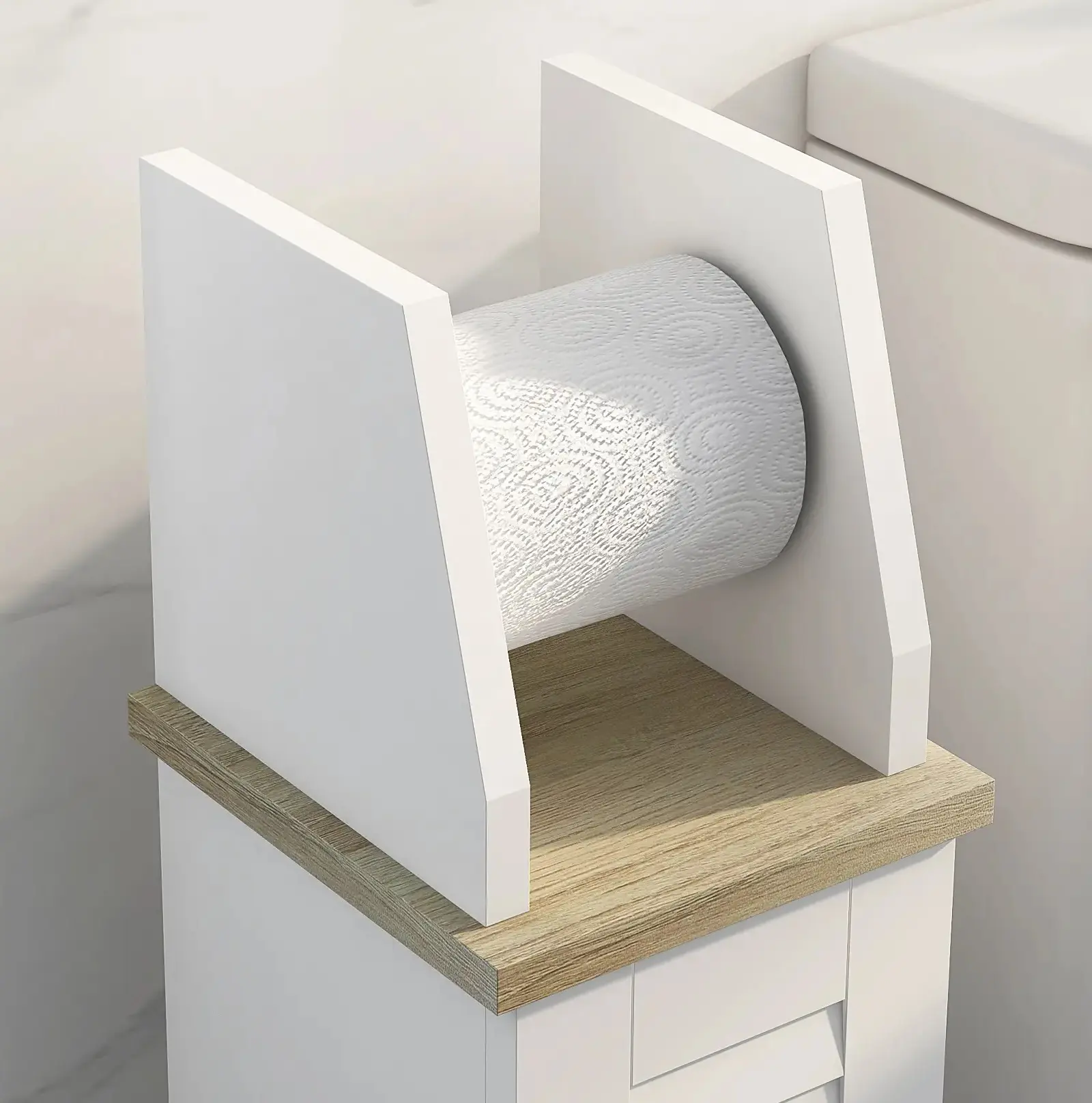 Шкафчик Kleankin 834-611V80WT (White) - 6