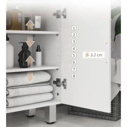 Dulap mic Kleankin 834-623V00WT (White Gloss) Thumb