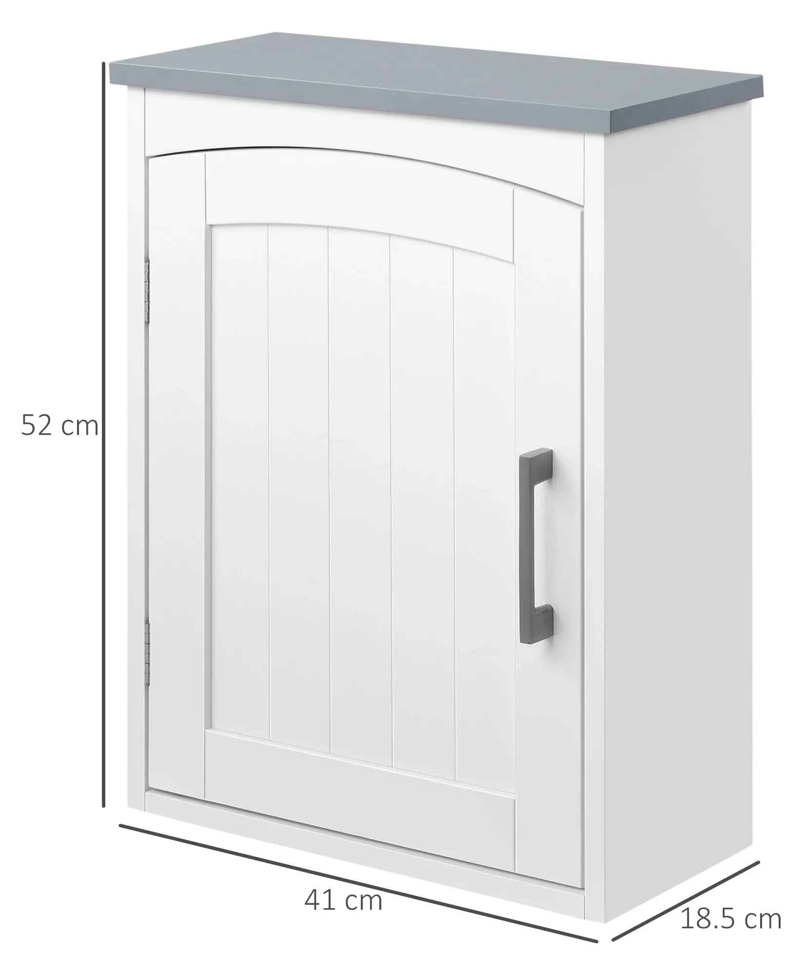 Dulap suspendat Kleankin 834-361LG (White/Grey) - 4