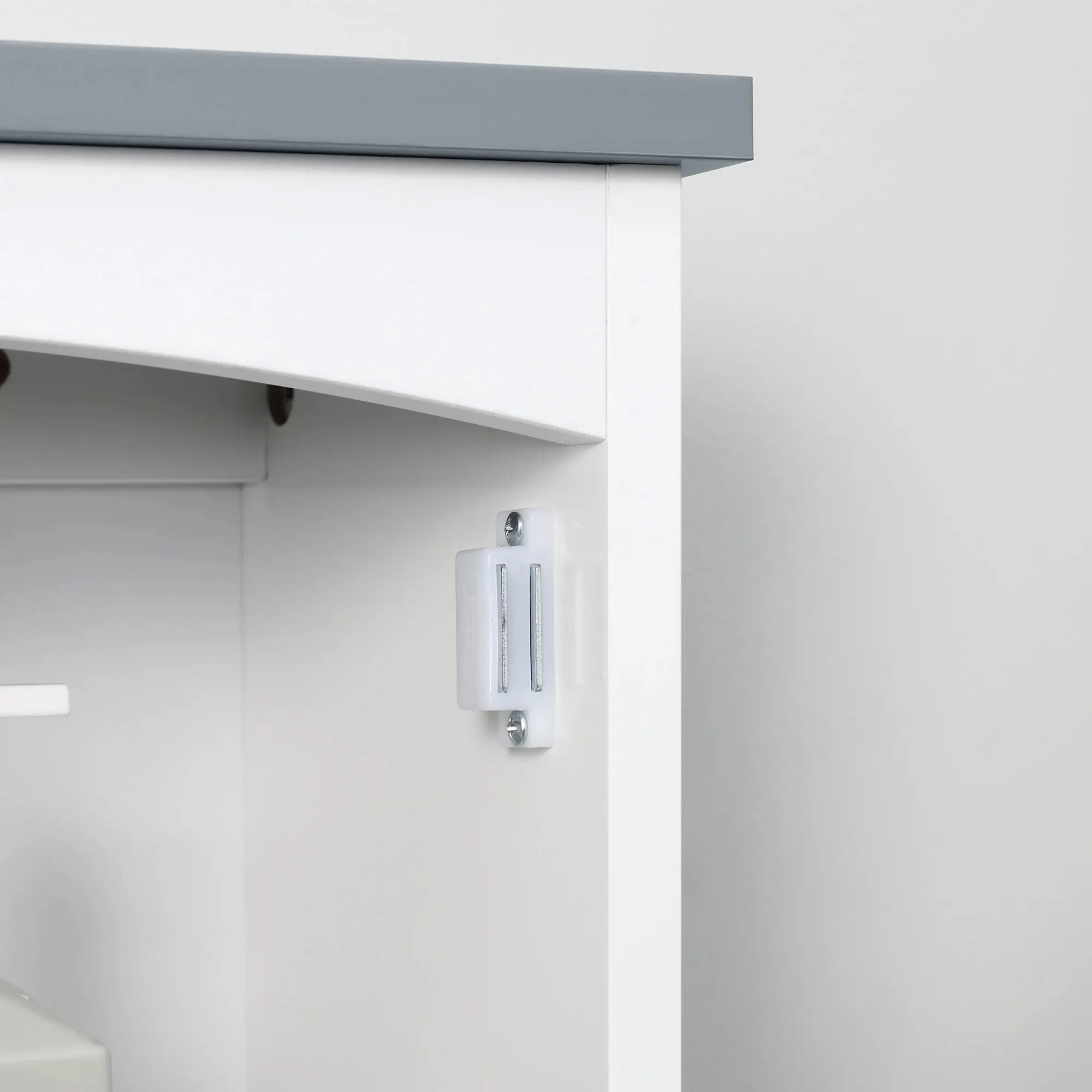 Dulap suspendat Kleankin 834-361LG (White/Grey) - 6