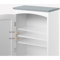 Dulap suspendat Kleankin 834-361LG (White/Grey) Thumb