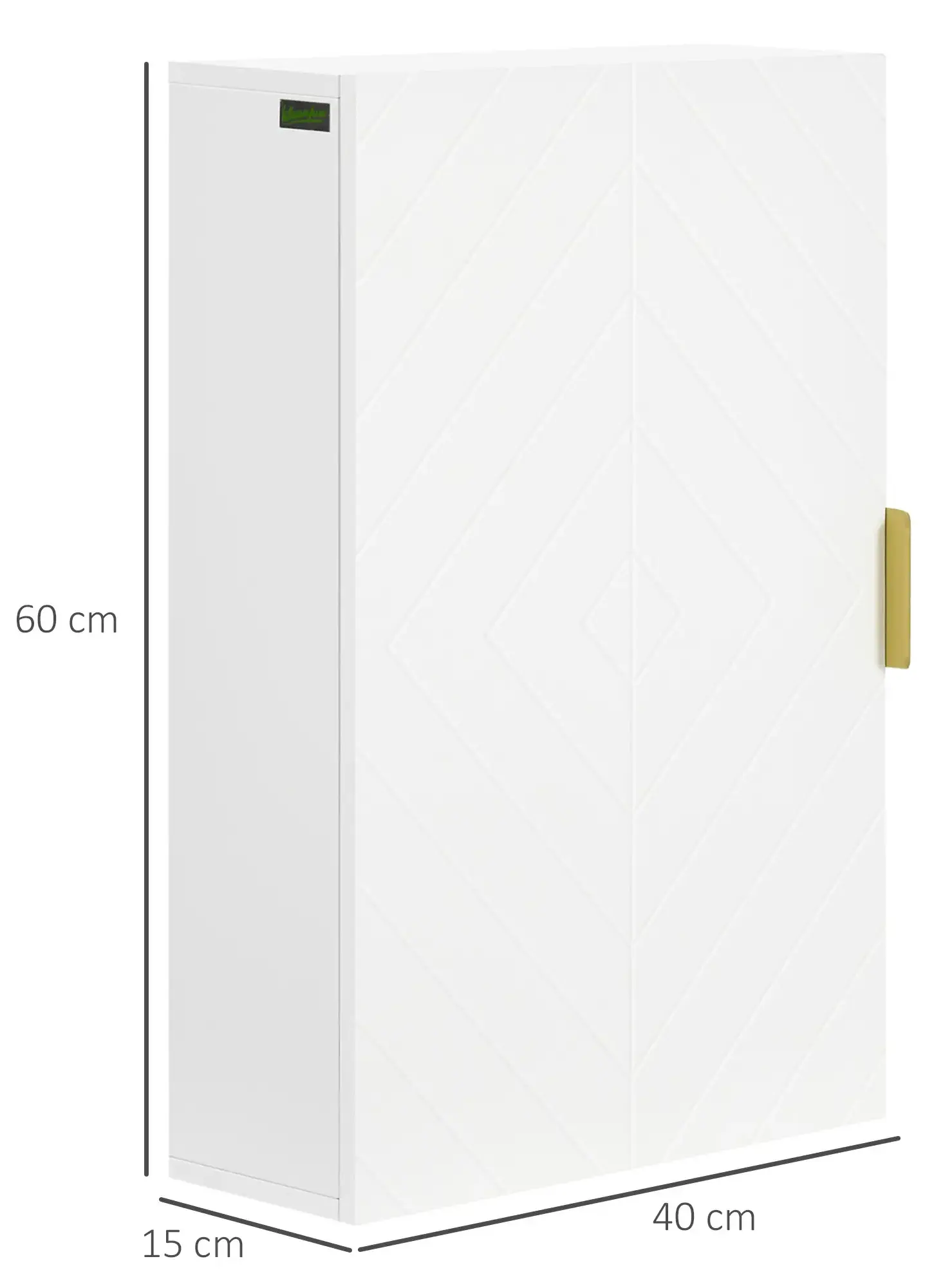 Шкафчик подвесной Kleankin 837-339V80WT (White) - 4