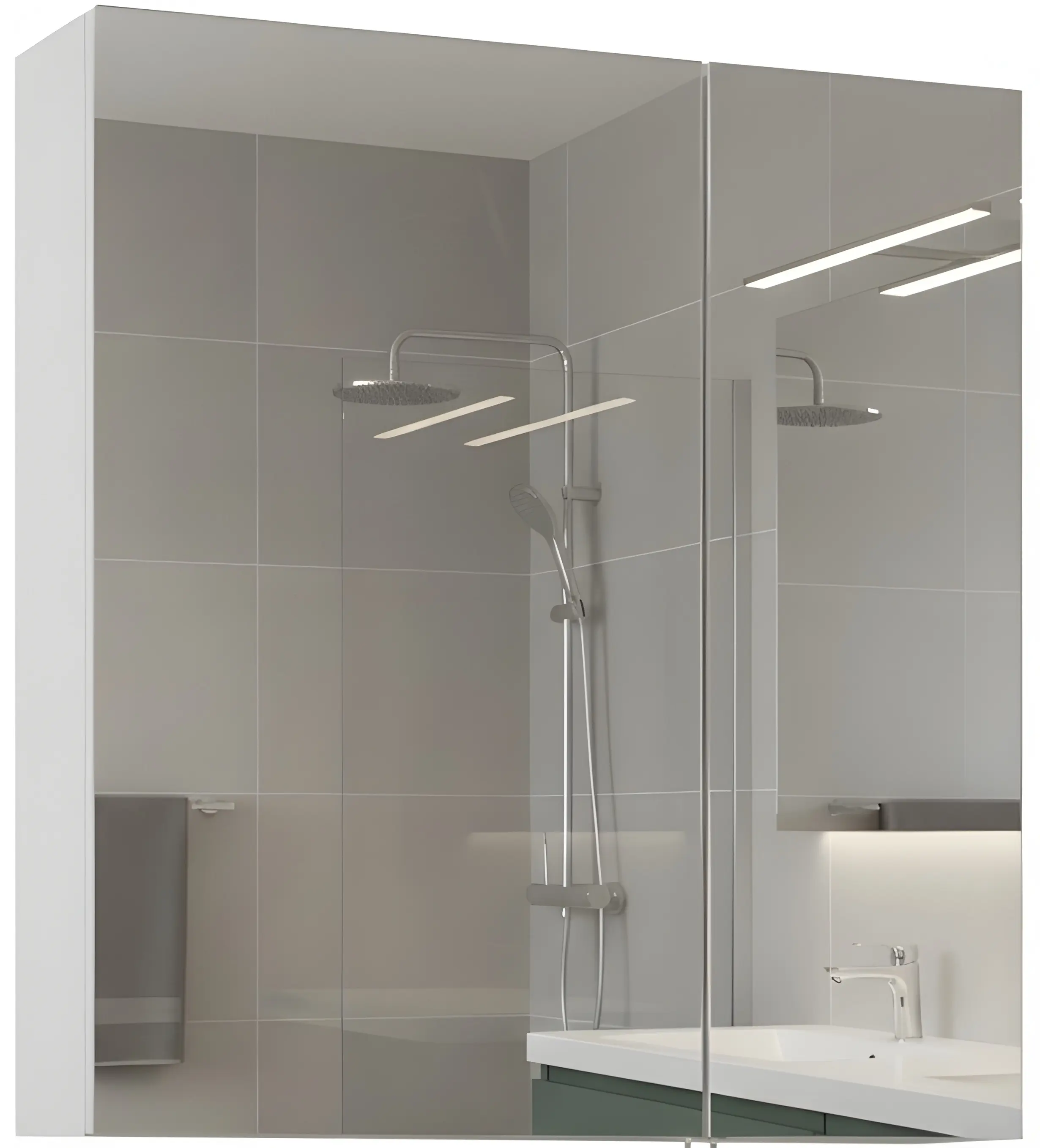 Dulap cu oglinda Orka Bari 60 (White) - 2