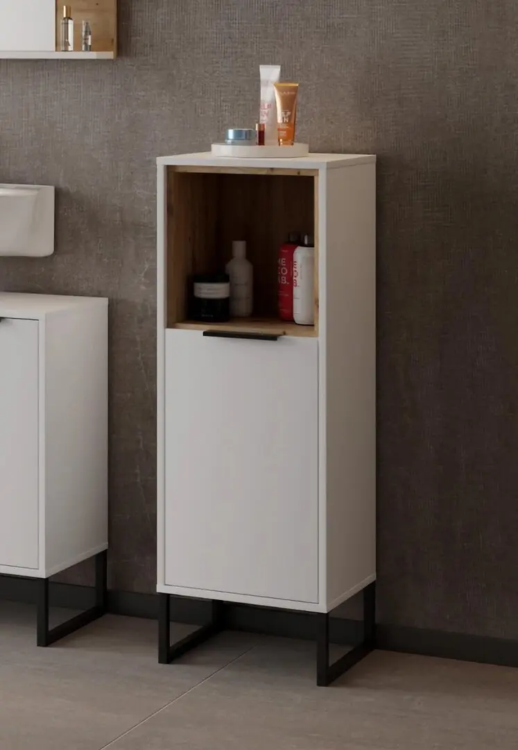 Dulap Tempo Kondela Cubo CUB02 (White/Artisan Oak)