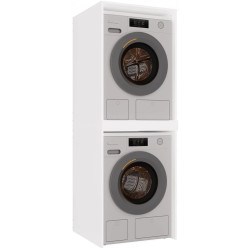 Шкаф для стиральной машины и сушилки TopEshop Pola Twin (White) Thumb