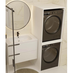 Шкаф для стиральной машины и сушилки TopEshop Pola Twin (White) Thumb