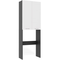 Dulap pentru mașina de spălat TopEshop Pola DD (Anthracite/White) Thumb